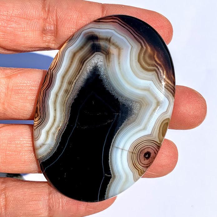 Incredible Patterns Chunky Agate Cabochon Ideal for Crafting - Earth Family Crystals