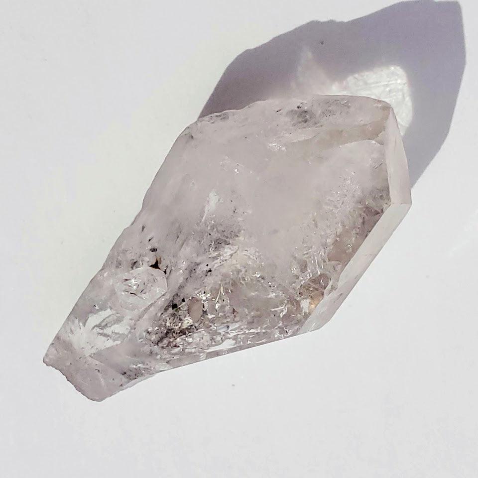 High Vibe Set of 2 Arkansas Quartz DT Natural Points - Earth Family Crystals