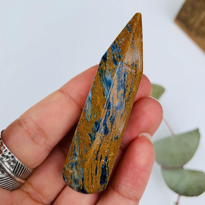 Unique & Stunning Healing Pietersite Wand Carving #4 - Earth Family Crystals