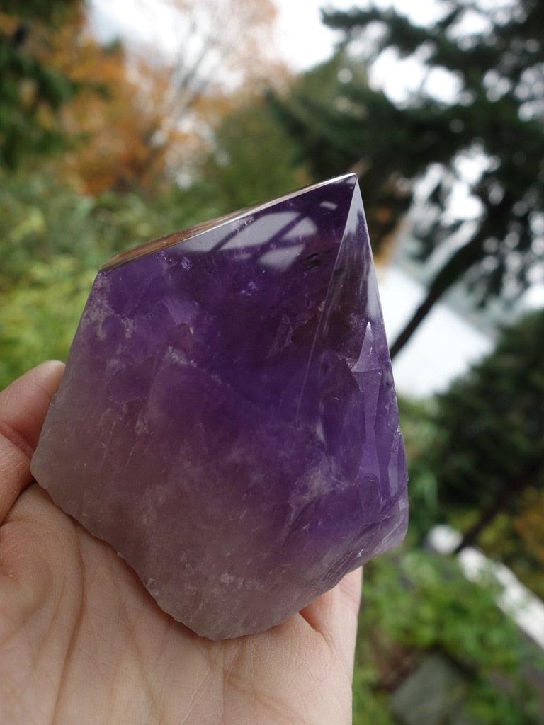 Fascinating Partially Polished Large Ametrine Display Specimen - Earth Family Crystals