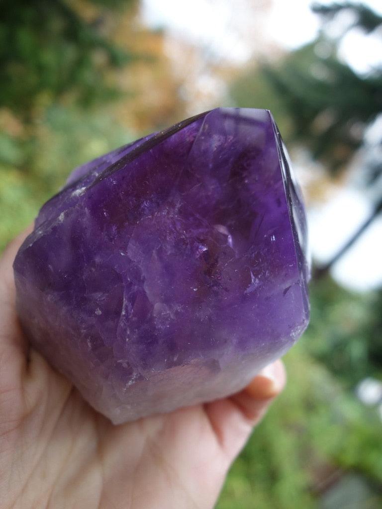 Fascinating Partially Polished Large Ametrine Display Specimen - Earth Family Crystals