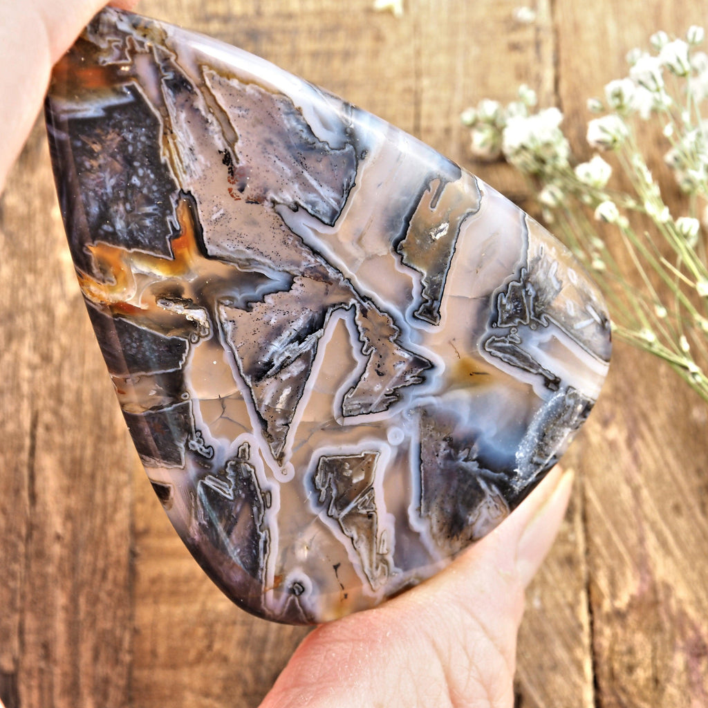 Amazing Patterns Chunky Agate Cabochon -Ideal for Crafting - Earth Family Crystals