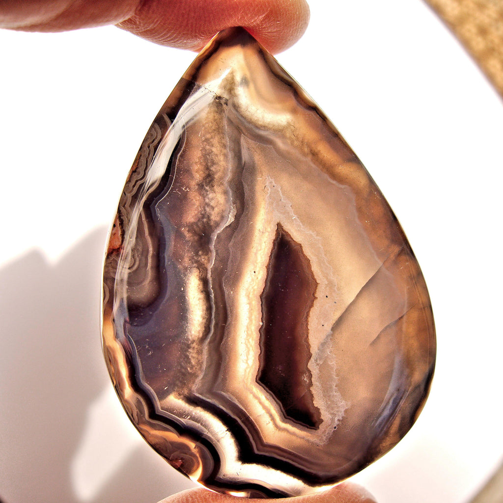 Fabulous Patterns Agate Cabochon Ideal for Crafting - Earth Family Crystals