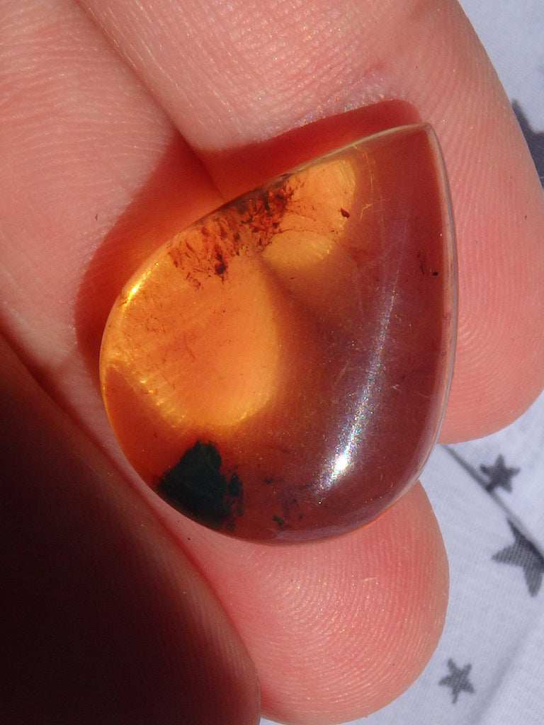Beautiful Golden Amber Cabochon From Mexico~Ideal For Jewellery Making 7 - Earth Family Crystals