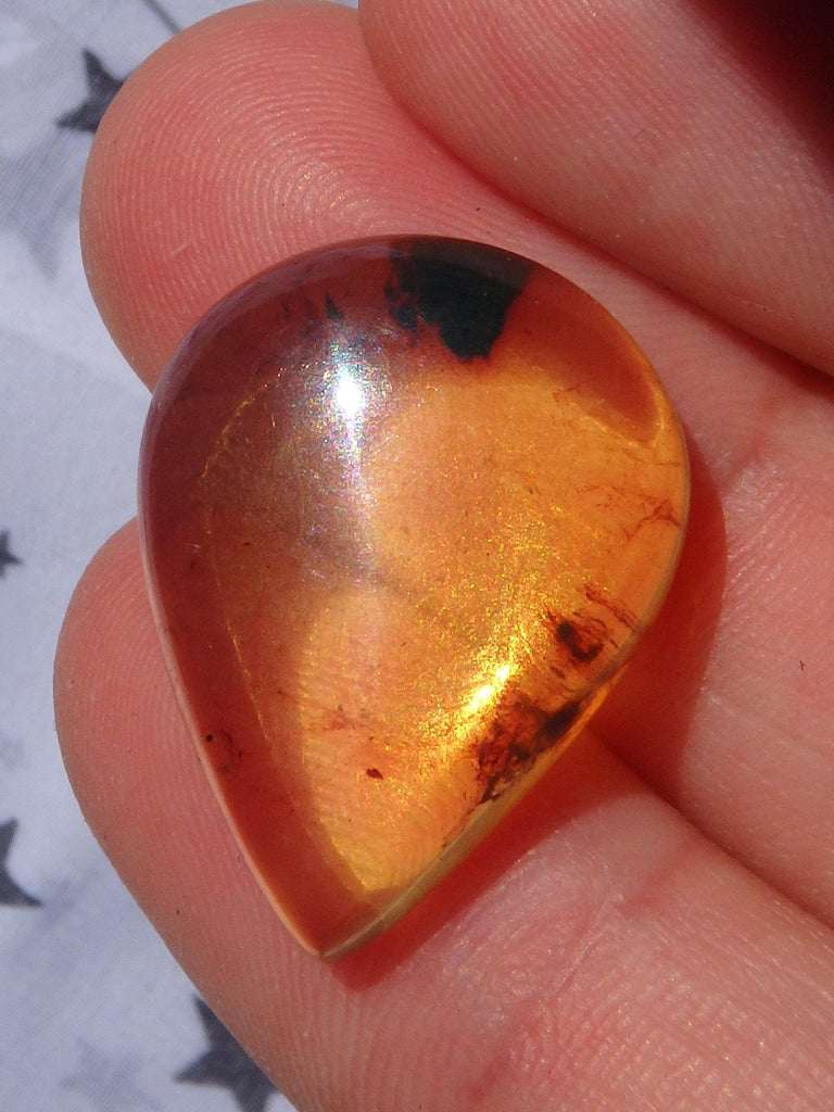 Beautiful Golden Amber Cabochon From Mexico~Ideal For Jewellery Making 7 - Earth Family Crystals