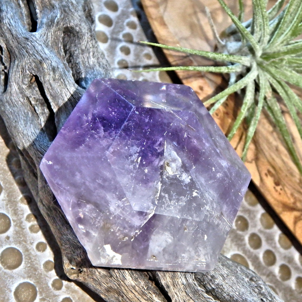 Supernova Purple Amethyst Pocket Stone Carving 2 - Earth Family Crystals