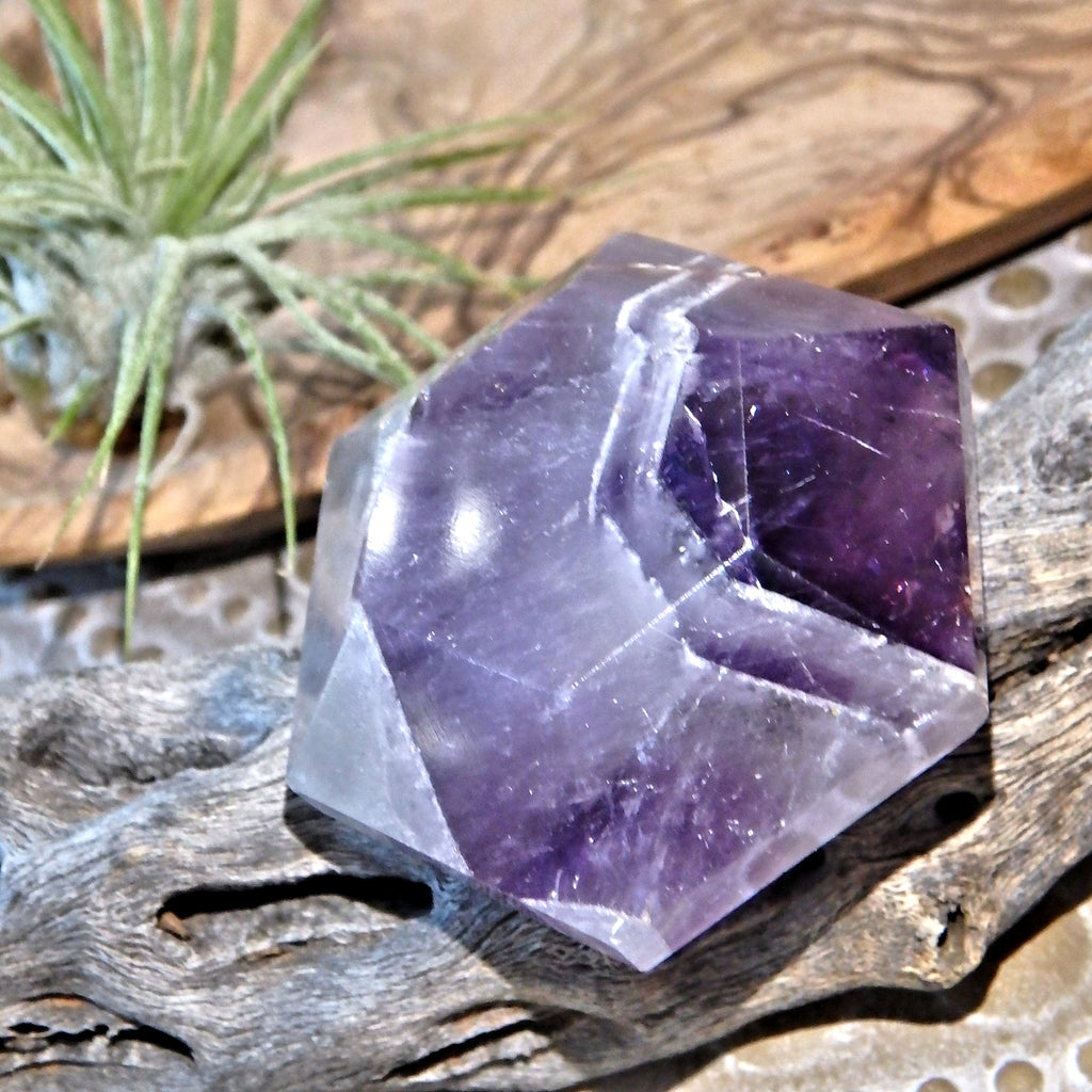 Supernova Purple Amethyst Pocket Stone Carving 1 - Earth Family Crystals