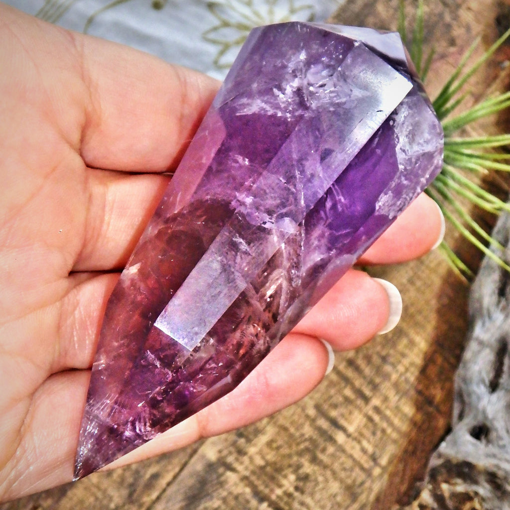 Gorgeous Purple Amethyst Vogel Carving From Brazil - Earth Family Crystals