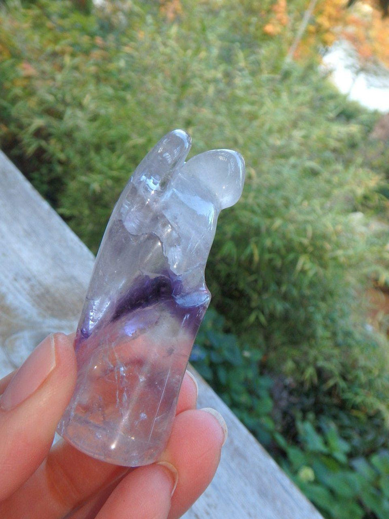 Adorable Small Amethyst Angel Carving 1 - Earth Family Crystals