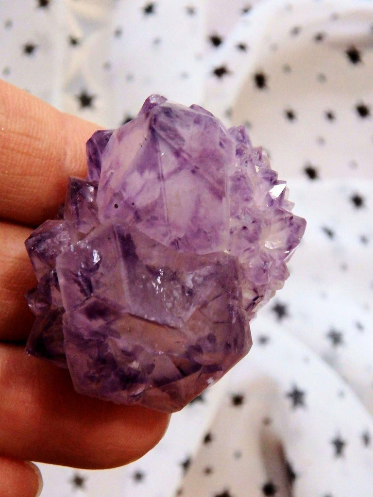 Lovely Sweet Purple Amethyst Spirit Quartz Button Cluster - Earth Family Crystals