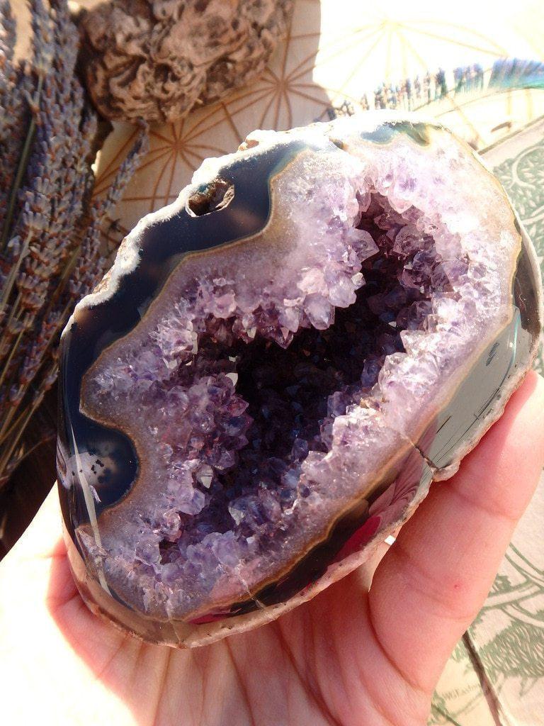 Amethyst Self Standing Geode - Earth Family Crystals