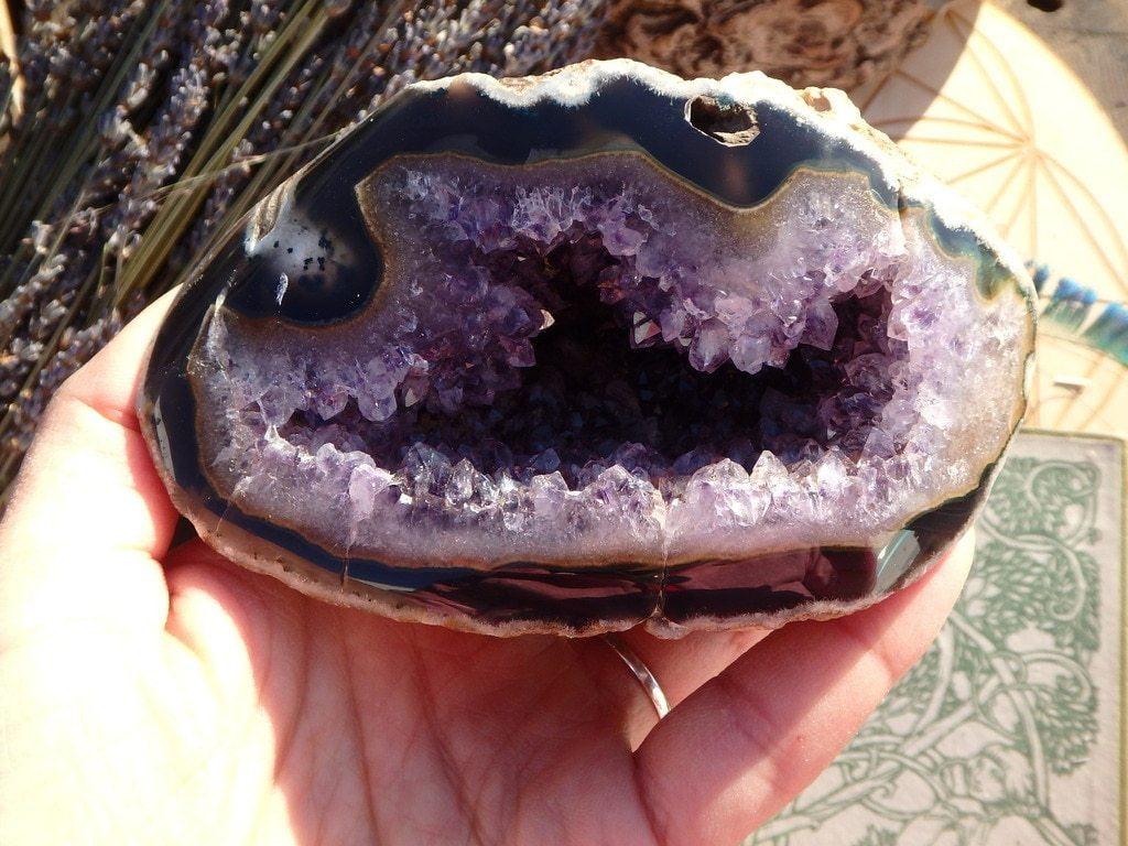 Amethyst Self Standing Geode - Earth Family Crystals