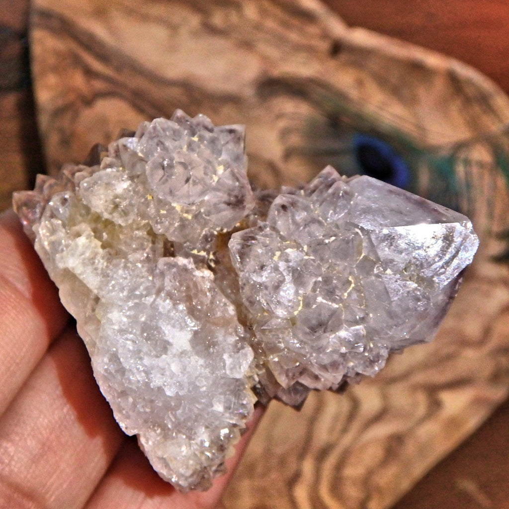 Enchanting Sparkle Ametrine Spirit Quartz Cluster - Earth Family Crystals