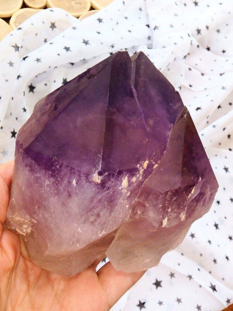 Breathtaking Large Unpolished Ametrine Standing Elestial From Bolivia - Earth Family Crystals