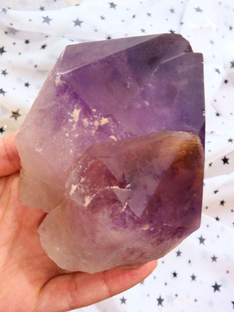 Breathtaking Large Unpolished Ametrine Standing Elestial From Bolivia - Earth Family Crystals