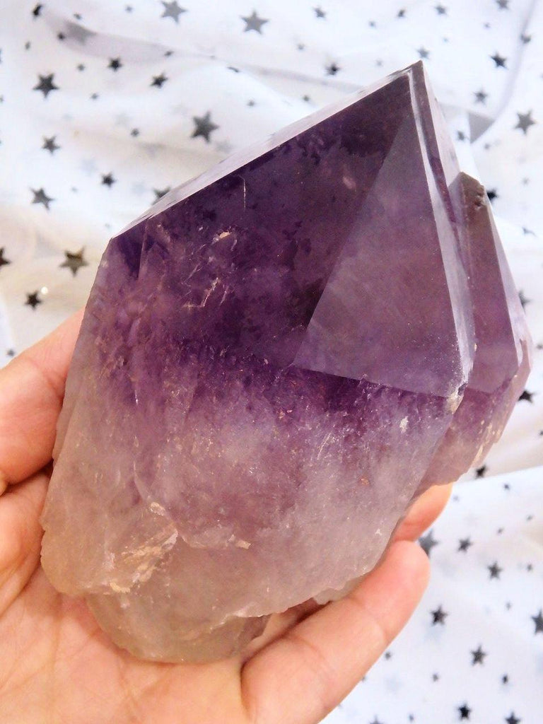 Breathtaking Large Unpolished Ametrine Standing Elestial From Bolivia - Earth Family Crystals