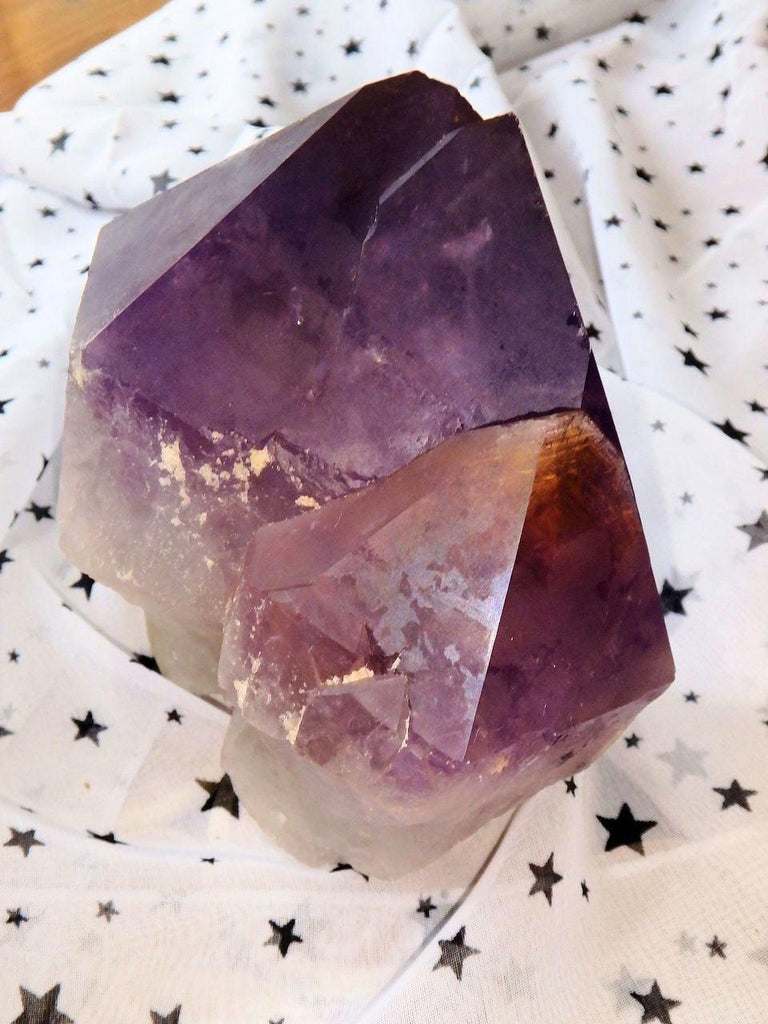 Breathtaking Large Unpolished Ametrine Standing Elestial From Bolivia - Earth Family Crystals