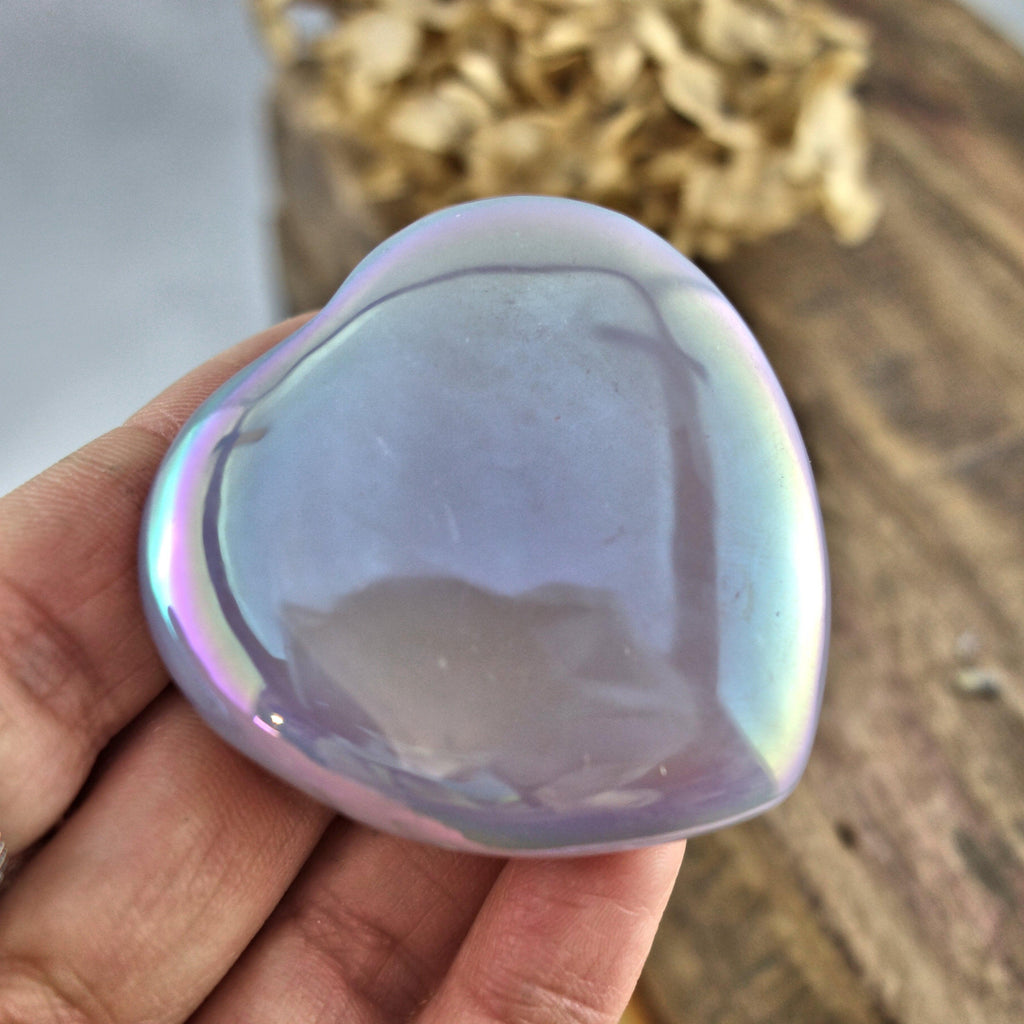 Sparkling & Uplifting Angel Aura Druzy Geode Agate Love Heart 1 - Earth Family Crystals