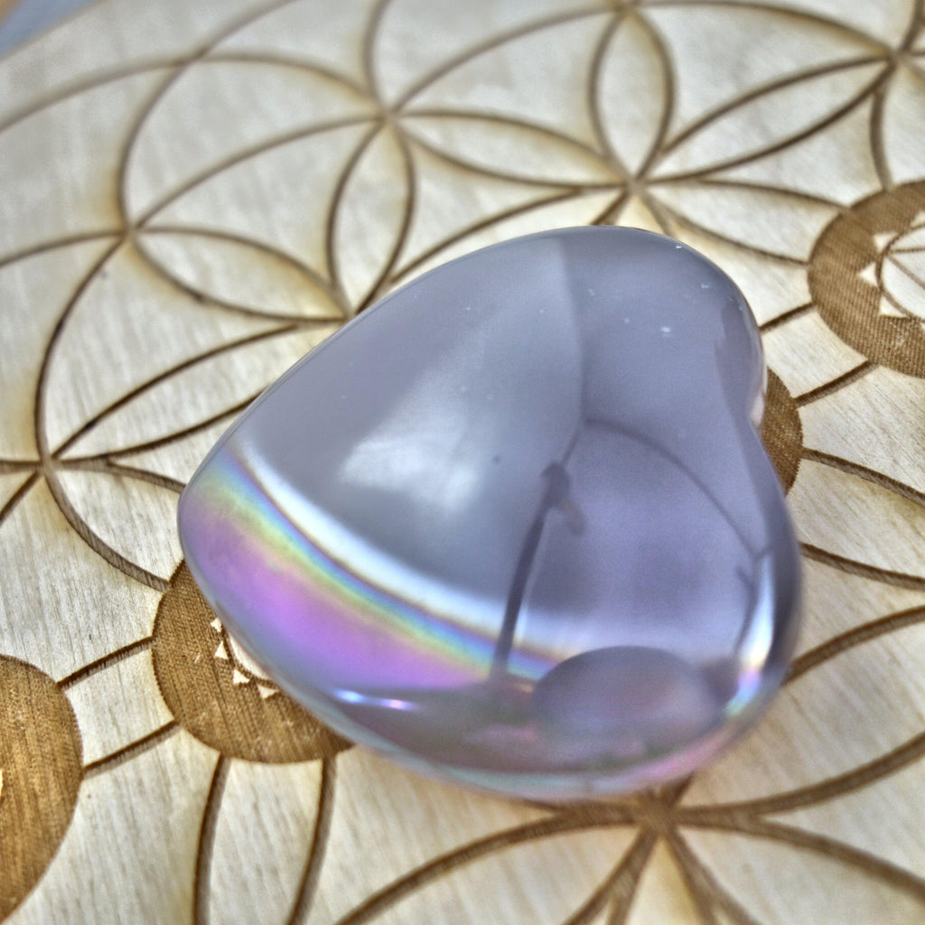 Sparkling & Uplifting Angel Aura Druzy Geode Agate Love Heart 3 - Earth Family Crystals