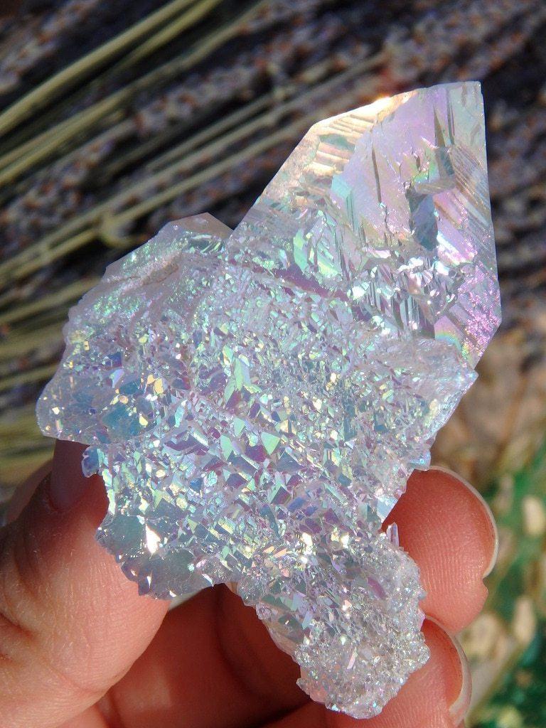 Angel Aura Quartz Cluster 9 - Earth Family Crystals