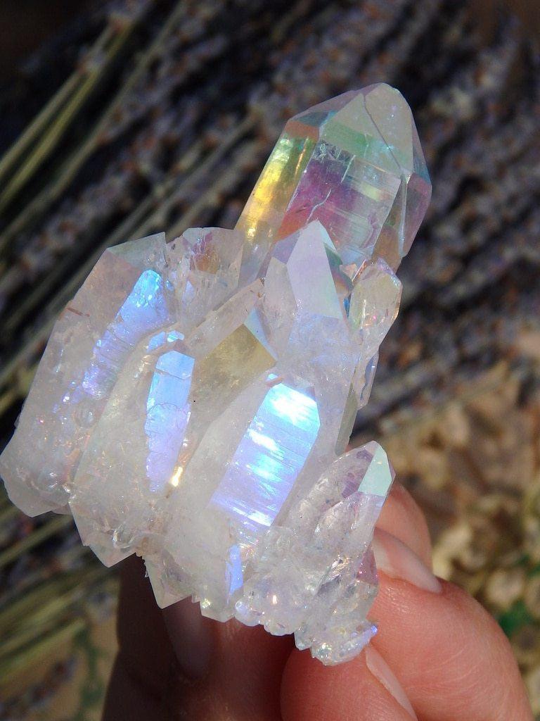 Angel Aura Quartz Cluster 3 - Earth Family Crystals