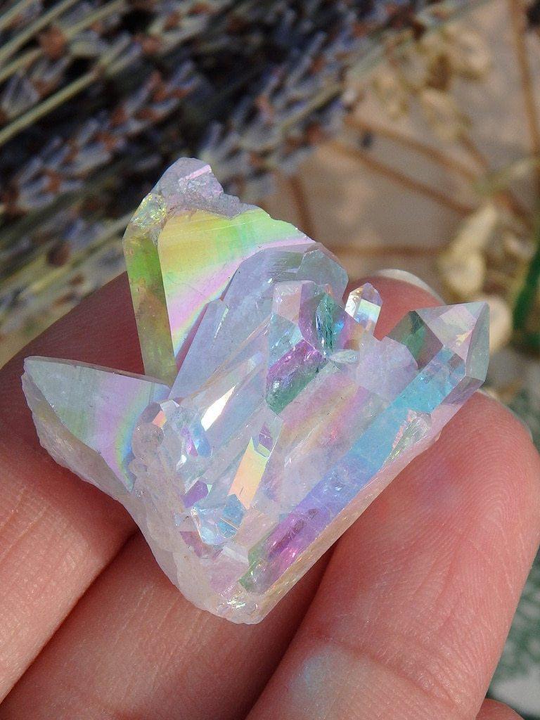 Angel Aura Quartz Cluster 6 - Earth Family Crystals