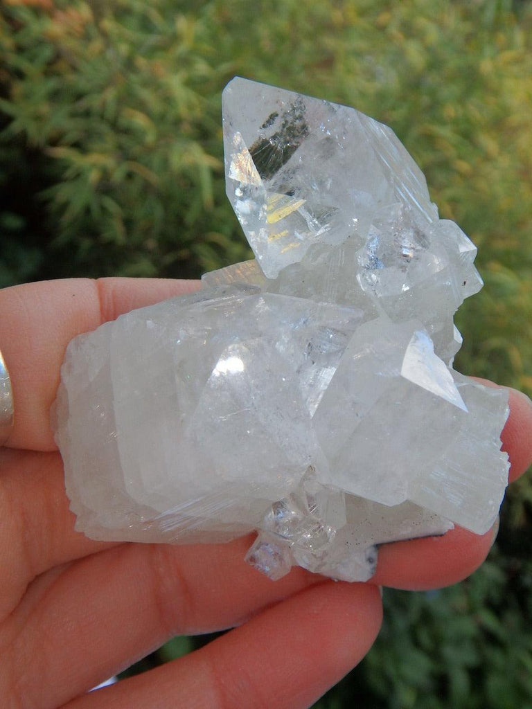 Pretty Sparkle White Apophyllite Cluster From India 8 - Earth Family Crystals