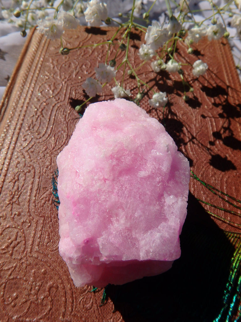 Pink Cotton Candy Aragonite Natural Chunk Specimen 1 - Earth Family Crystals