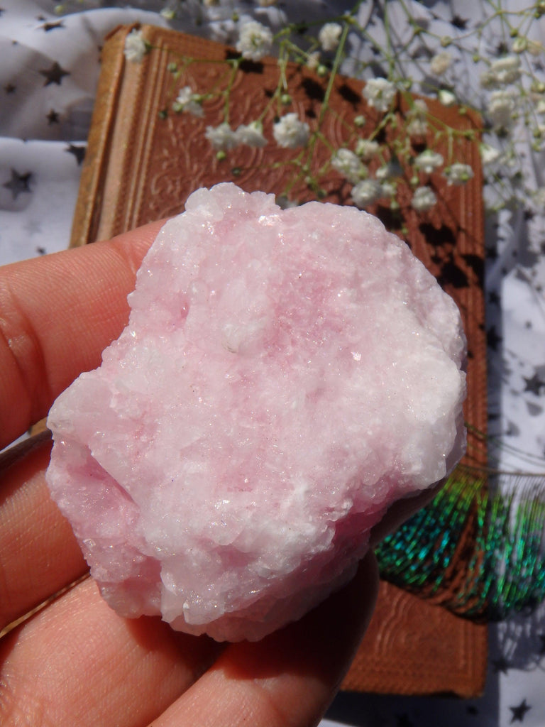 Pink Cotton Candy Aragonite Natural Chunk Specimen 2 - Earth Family Crystals