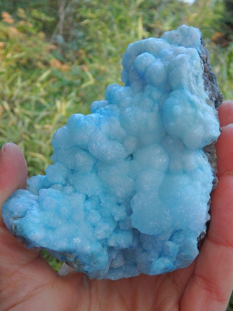 Gorgeous Cotton Candy Blue Aragonite Cluster - Earth Family Crystals