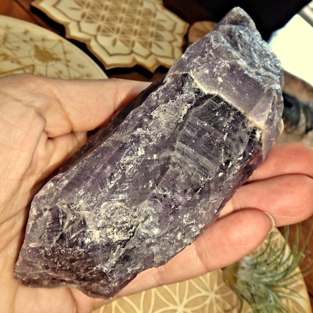 Chunky Deep Purple Healing Auralite-23 Natural Point From Canada 2 - Earth Family Crystals