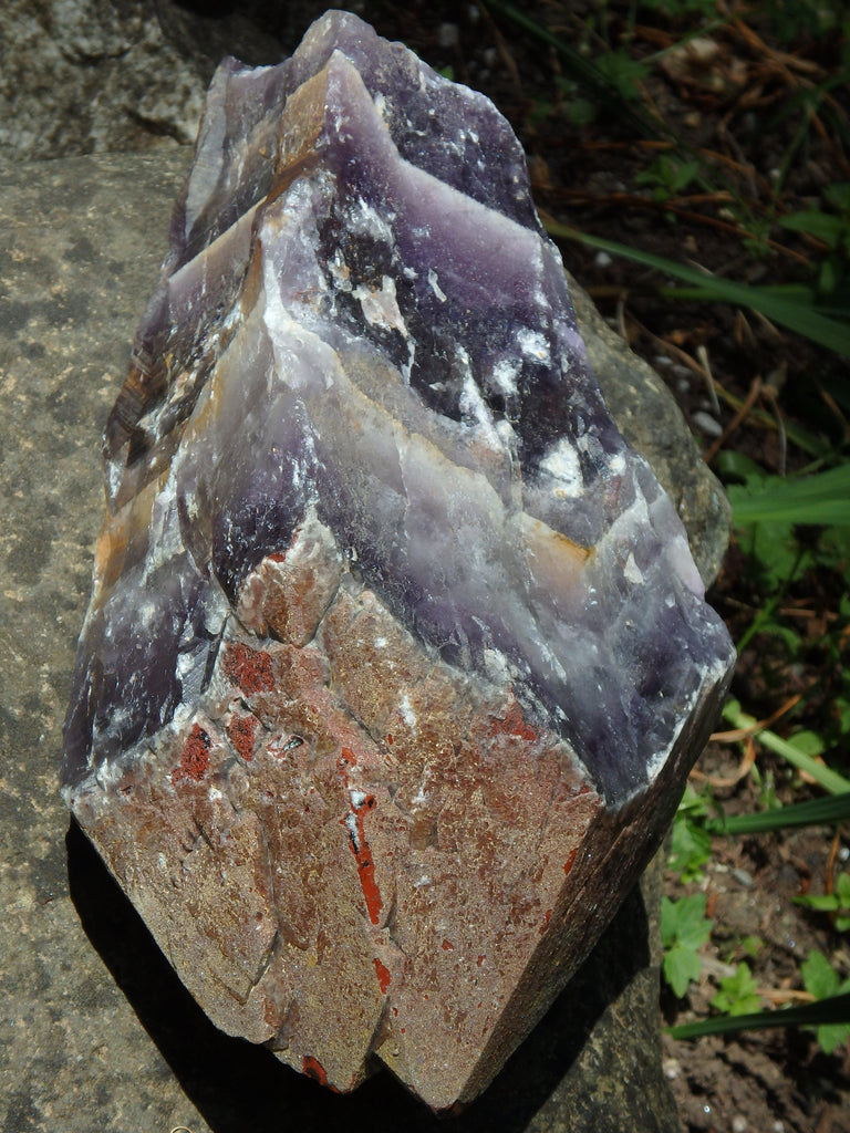 XXXL 6 LB ~Jumbo Auralite-23 Elestial Display Point With Record Keepers From Canada (Mega Healing Powerhouse Specimen) - Earth Family Crystals