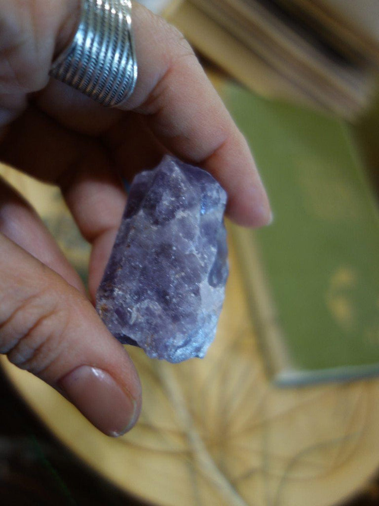 Cute Purple Auralite-23 Nugget From Canada 2 - Earth Family Crystals