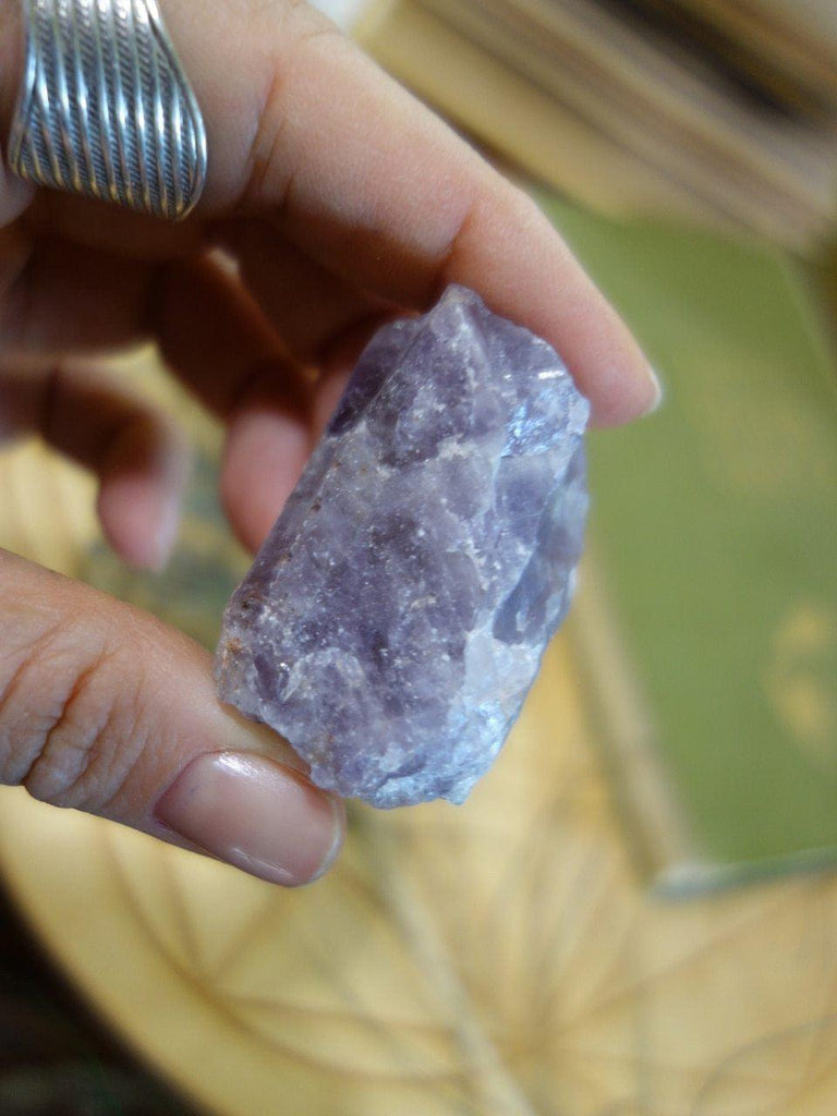 Cute Purple Auralite-23 Nugget From Canada 2 - Earth Family Crystals
