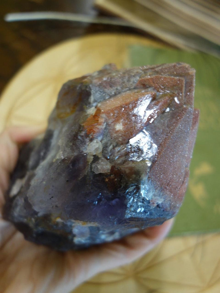 Self Standing XL Red Tipped Genuine Elestial Auralite-23 From Canada With Self Healing - Earth Family Crystals