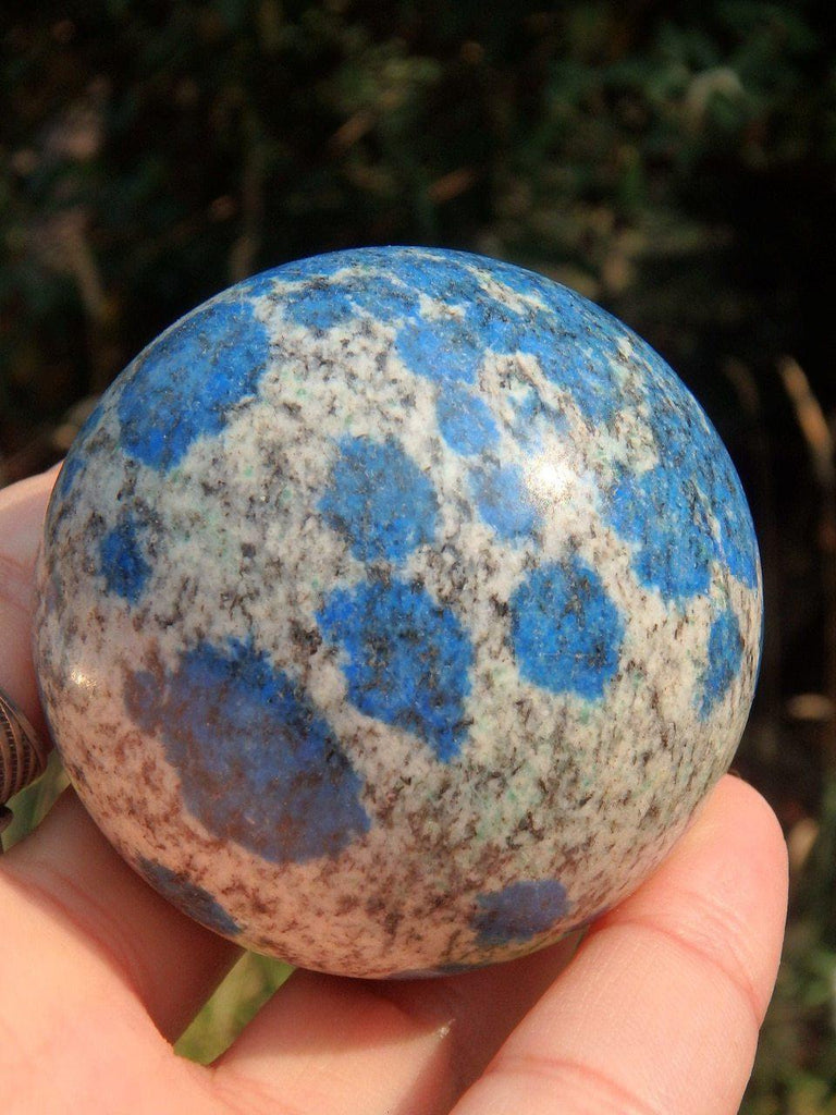 Amazing Deep Blue Azurite Orbs K2 Stone Sphere - Earth Family Crystals
