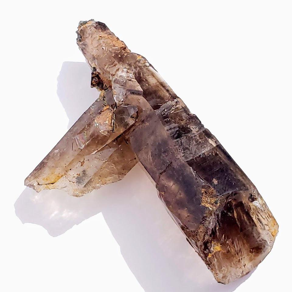 Natural Gemmy Smoky Quartz With Aegirine Inclusions From Malawi - Earth Family Crystals