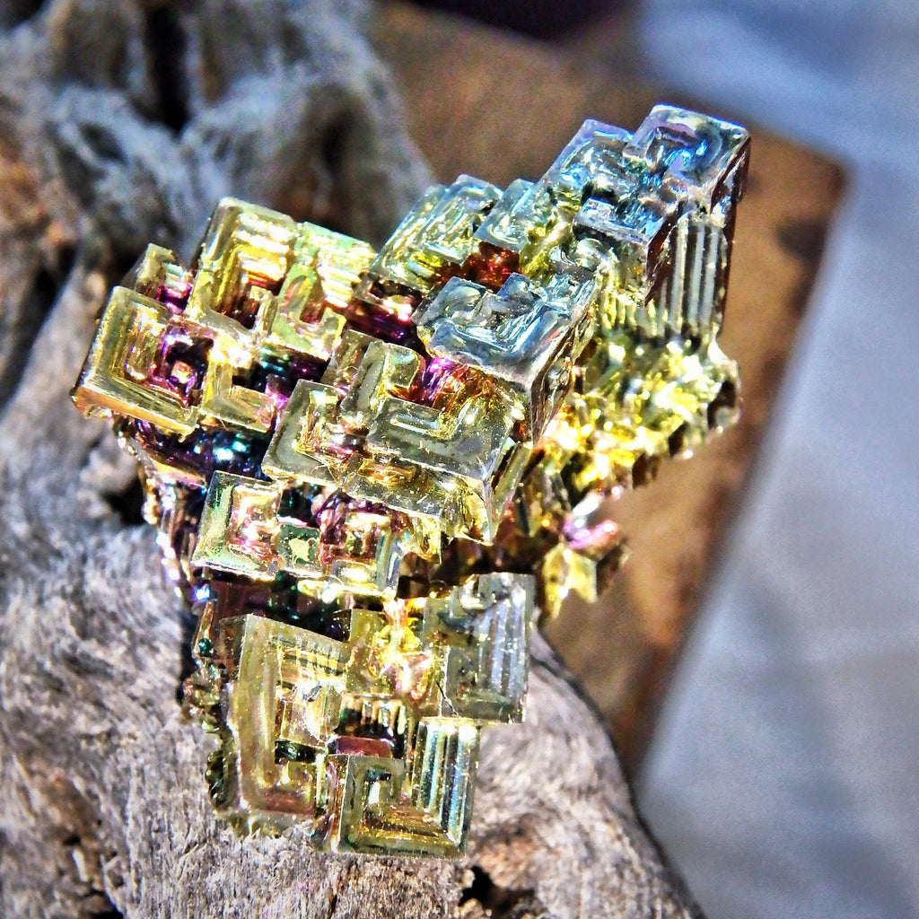 Cute Rainbow Bismuth Free Form Specimen From Germany - Earth Family Crystals