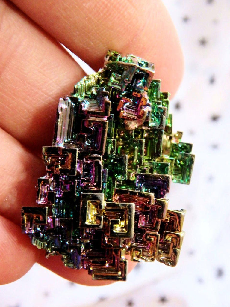 Vibrant Rainbow Bismuth Galactic Specimen 1 - Earth Family Crystals