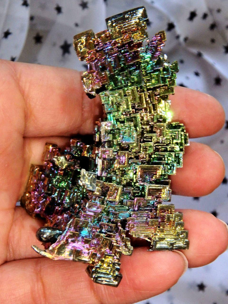 Large Galactic Rainbow 3D Depth Bismuth Specimen - Earth Family Crystals