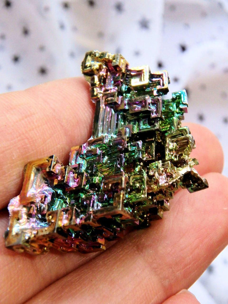 Vibrant Rainbow Bismuth Galactic Specimen 2 - Earth Family Crystals