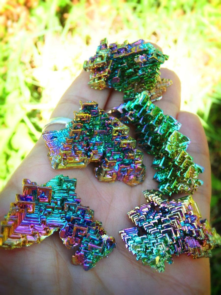 Medium Rainbow Bismuth Specimen From Germany - Earth Family Crystals