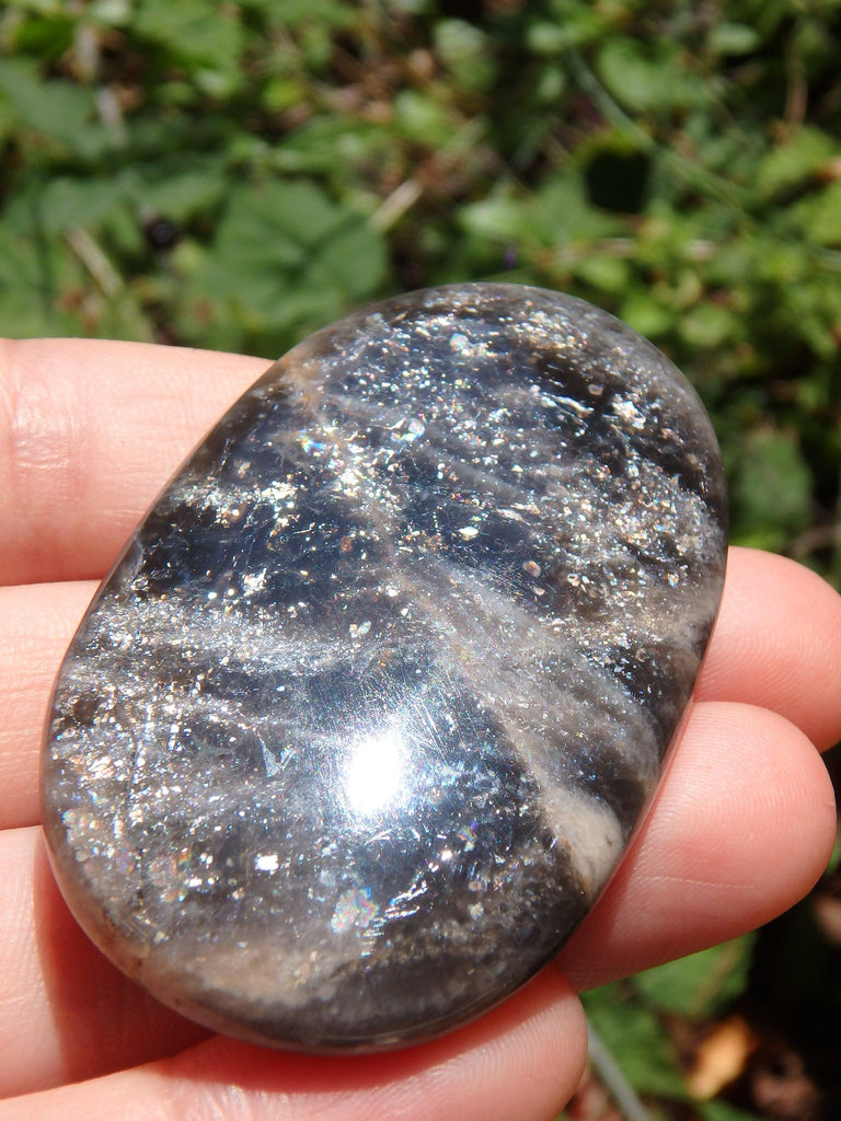 Loads of Galactic Sparkle Black Moonstone Specimen - Earth Family Crystals