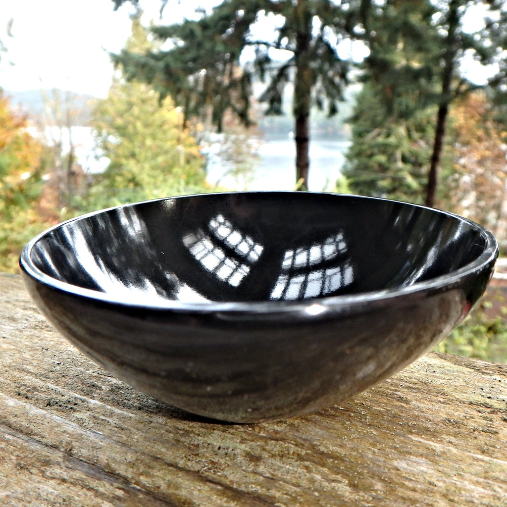 Fantastic Black Obsidian Bowl Carving -Perfect to Hold Sacred Treasures 1 - Earth Family Crystals