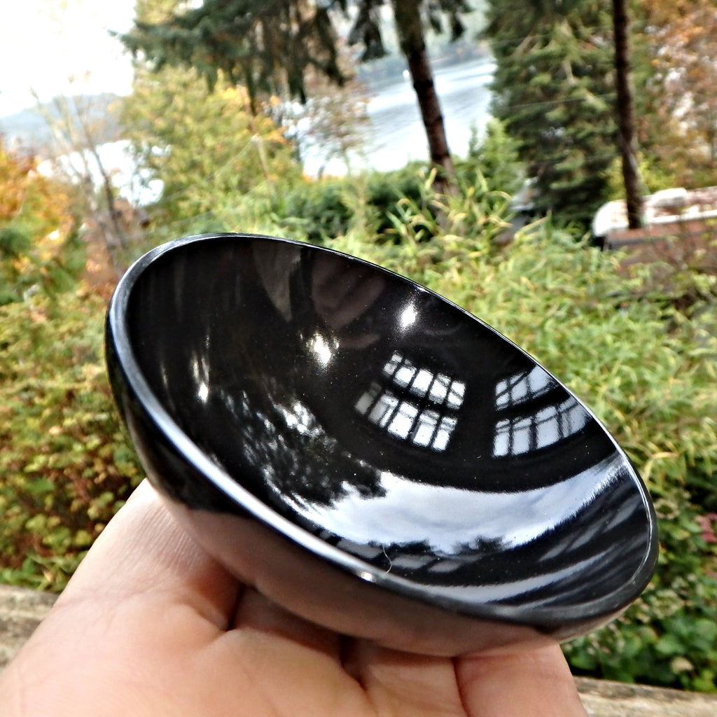 Fantastic Black Obsidian Bowl Carving -Perfect to Hold Sacred Treasures 3 - Earth Family Crystals