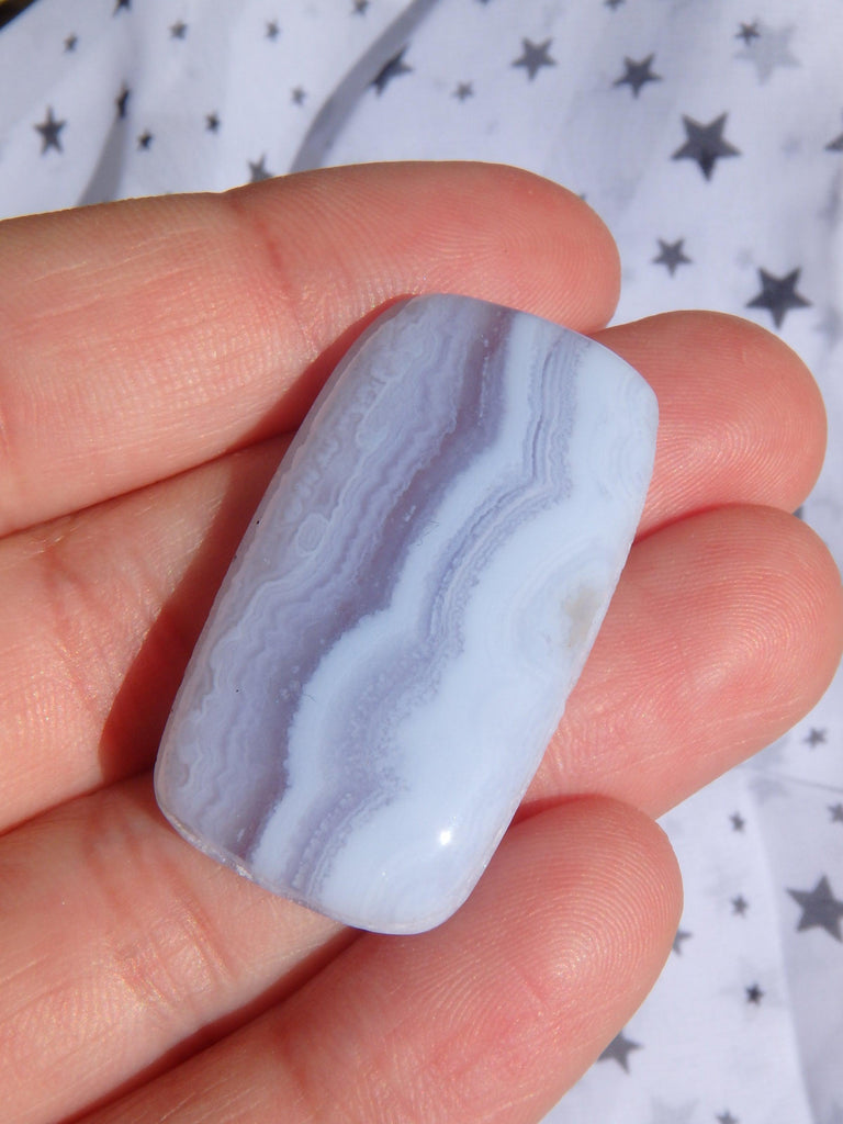 Stunning Blue Lace Agate Cabochon~Perfect for Jewellery Making! - Earth Family Crystals