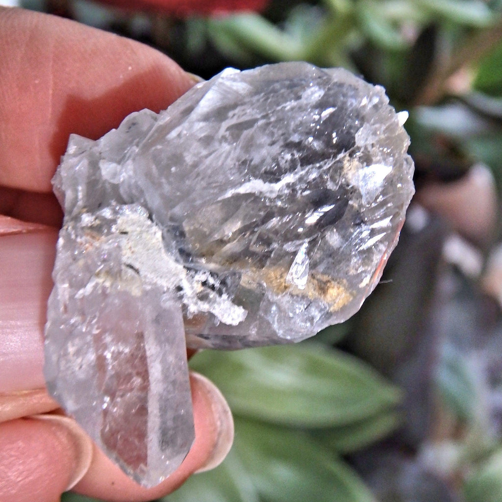Self Healed Arkansas Blue Phantom Quartz Cluster - Earth Family Crystals