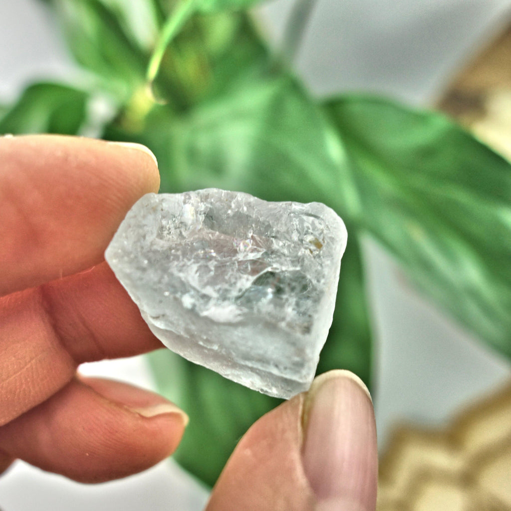 Raw & Natural Ice Blue Topaz Specimen in Collectors Box - Earth Family Crystals