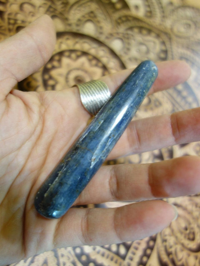 Smooth & Soothing Blue Kyanite Wand - Earth Family Crystals
