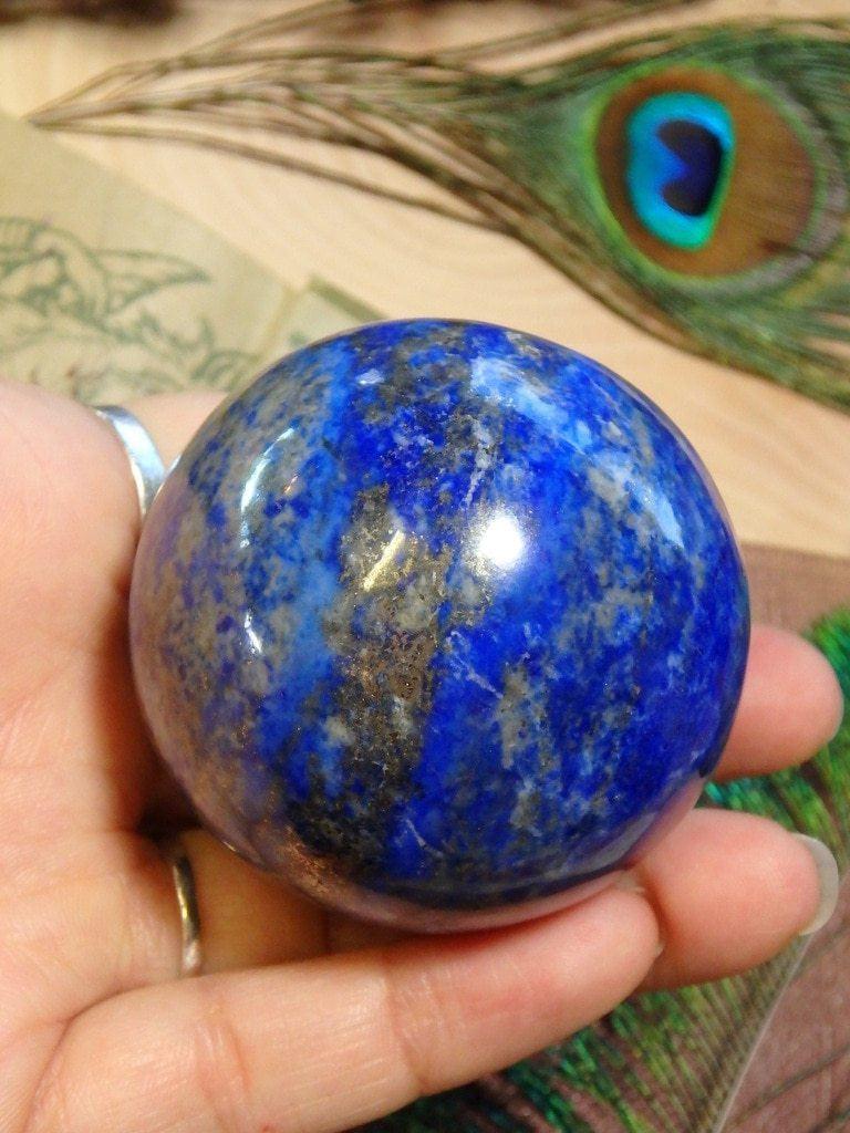 Celestial Blue Lapis Lazuli Gemstone Sphere 1 - Earth Family Crystals